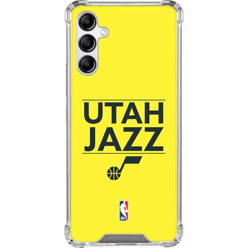 NBA Utah Jazz Standard - Yellow Galaxy A15 5G Clear Case